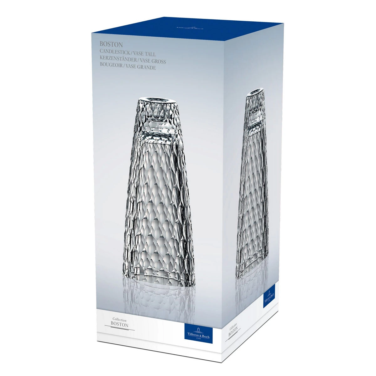 Villeroy And Boch Boston Candlestick, Tall Vase 8.5" 7 Villeroy And Boch Boston Candlestick, Tall Vase 8.5" - Image 5