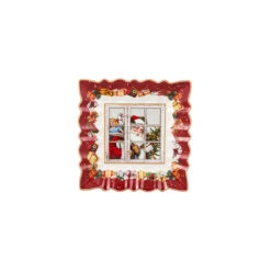 Villeroy And Boch 9" Toys Fantasy Bowl Square, Santa