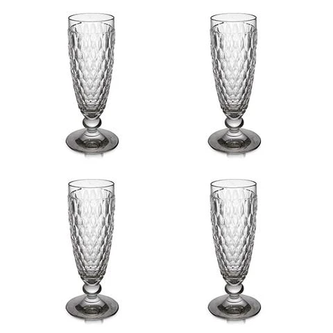 Villeroy & Boch V&B - Boston Clear Champagne Flute Set 4pce 3 Villeroy & Boch V&B - Boston Clear Champagne Flute Set 4pce