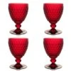 Villeroy & Boch V&B - Boston Wine Goblet Red Set 4pce