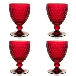 Villeroy & Boch V&B - Boston Wine Goblet Red Set 4pce