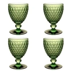Villeroy & Boch V&B - Boston Green Wine Goblet Set 4pce