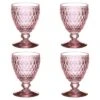 Villeroy & Boch V&B - Boston Wine Goblet Rose Set 4pce -Villeroy & Boch 168776 Large
