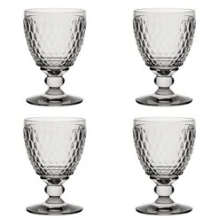 Villeroy & Boch V&B - Boston Smoke Wine Goblet Set 4pce