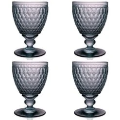 Villeroy & Boch V&B - Boston Water Goblet Blue Set 4pce