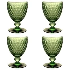 Villeroy & Boch V&B - Boston Water Goblet Green Set 4pce