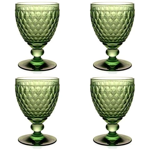 Villeroy & Boch V&B - Boston Water Goblet Green Set 4pce 3 Villeroy & Boch V&B - Boston Water Goblet Green Set 4pce