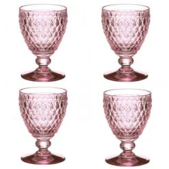 Villeroy & Boch V&B - Boston Water Goblet Rose Set 4pce