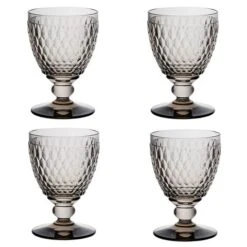 Villeroy & Boch V&B - Boston Water Goblet Smoke Set 4pce