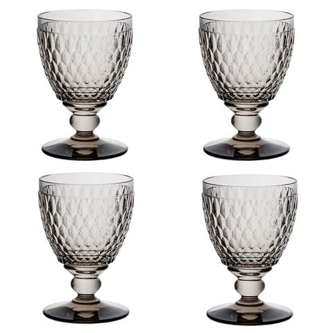 Villeroy & Boch V&B - Boston Water Goblet Smoke Set 4pce 3 Villeroy & Boch V&B - Boston Water Goblet Smoke Set 4pce