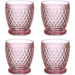 Villeroy & Boch V&B - Boston Rose Old Fashioned Tumbler Set 4pce