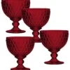 Villeroy & Boch Ston Red Crystal Dessert Bowl/ Champagne Glass, Set Of 4 -Villeroy & Boch 17969084 fpx