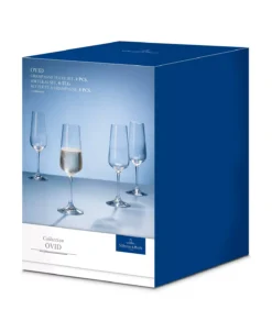 Villeroy & Boch Ovid Flute Champagne Glass, Set Of 4 -Villeroy & Boch 18182938 fpx