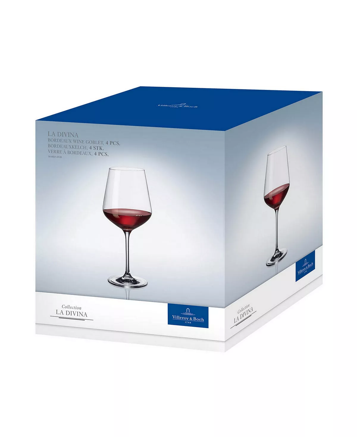 Villeroy & Boch La Divina Bordeaux Glass, Set Of 4 6 Villeroy & Boch La Divina Bordeaux Glass, Set Of 4 - Image 4