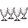 Villeroy & Boch 14 Oz Boston Crystal Goblet, Set Of 4