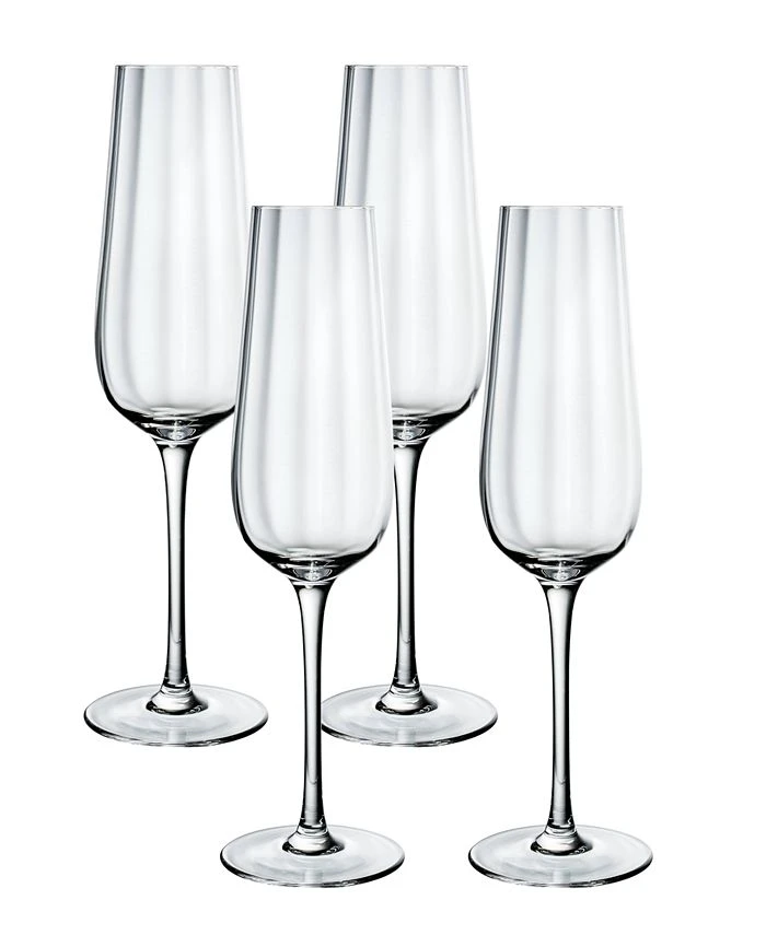 Villeroy & Boch Rose Garden Flute Glass, Set Of 4 3 Villeroy & Boch Rose Garden Flute Glass, Set Of 4
