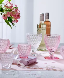 Villeroy & Boch Ston Rose Crystal Dessert Bowl/ Champagne Glass, Set Of 4 8 Villeroy & Boch Ston Rose Crystal Dessert Bowl/ Champagne Glass, Set Of 4 -Villeroy & Boch 23604281 fpx