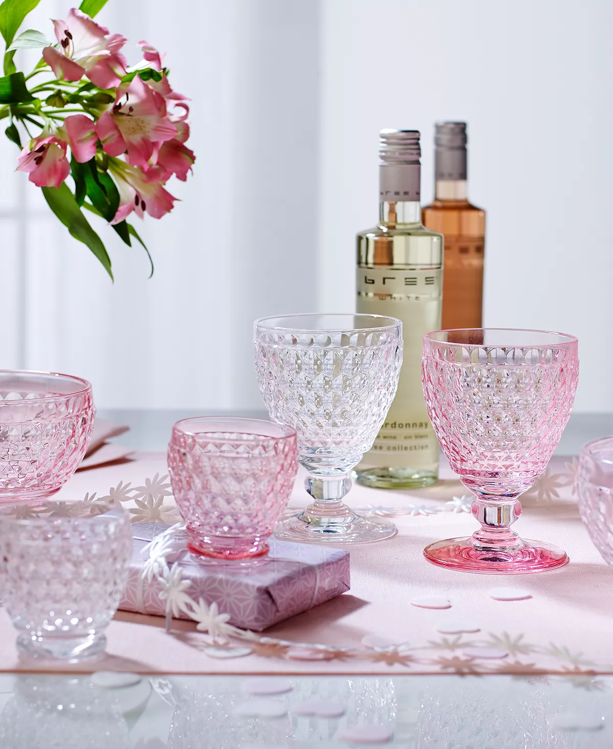 Villeroy & Boch Ston Rose Crystal Dessert Bowl/ Champagne Glass, Set Of 4 5 Villeroy & Boch Ston Rose Crystal Dessert Bowl/ Champagne Glass, Set Of 4 - Image 3