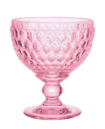 Villeroy & Boch Ston Rose Crystal Dessert Bowl/ Champagne Glass, Set Of 4 4 Villeroy & Boch Ston Rose Crystal Dessert Bowl/ Champagne Glass, Set Of 4 - Image 2