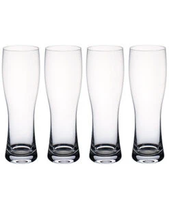 Villeroy & Boch Purismo Special Set Of Four 24oz Pilsner Glasses Home