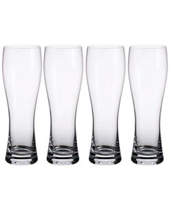 Villeroy & Boch Purismo Set Of 4 Beer Pilsner Flutes Home