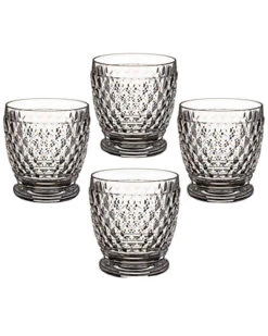 Villeroy & Boch Ston Set Of 4 Double Old Fashioned Glasses Home