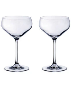 Villeroy & Boch Purismo Bar Set Of 2 Champagne Coupes Home