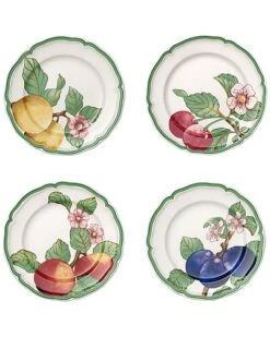 Villeroy & Boch French Garden Modern Fruits Set Of 4 Dinner Plates Home