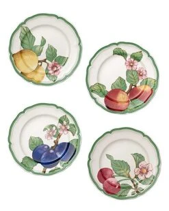 Villeroy & Boch French Garden Modern Fruits Set Of 4 Salad Plates Home