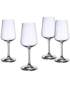 Villeroy & Boch Ovid Set Of 4 White Wine Glasses Home