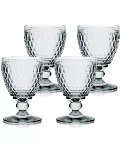 Villeroy & Boch 14 Oz Boston Crystal Goblet, Set Of 4 -Villeroy & Boch 9718643 fpx